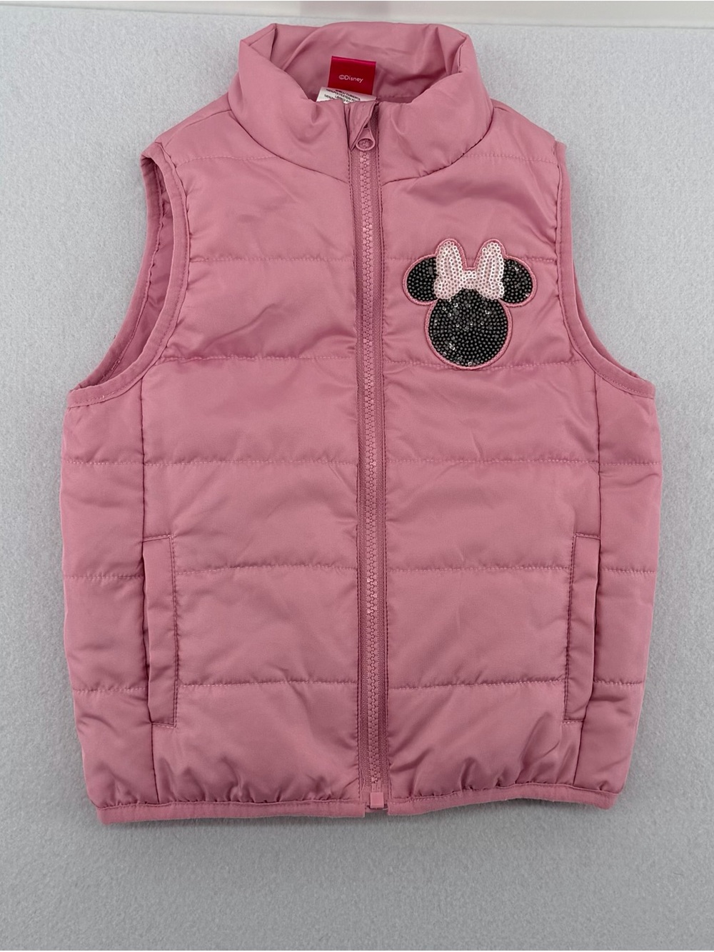 Disney Pink Minnie Mouse Quilted Puffer Vest